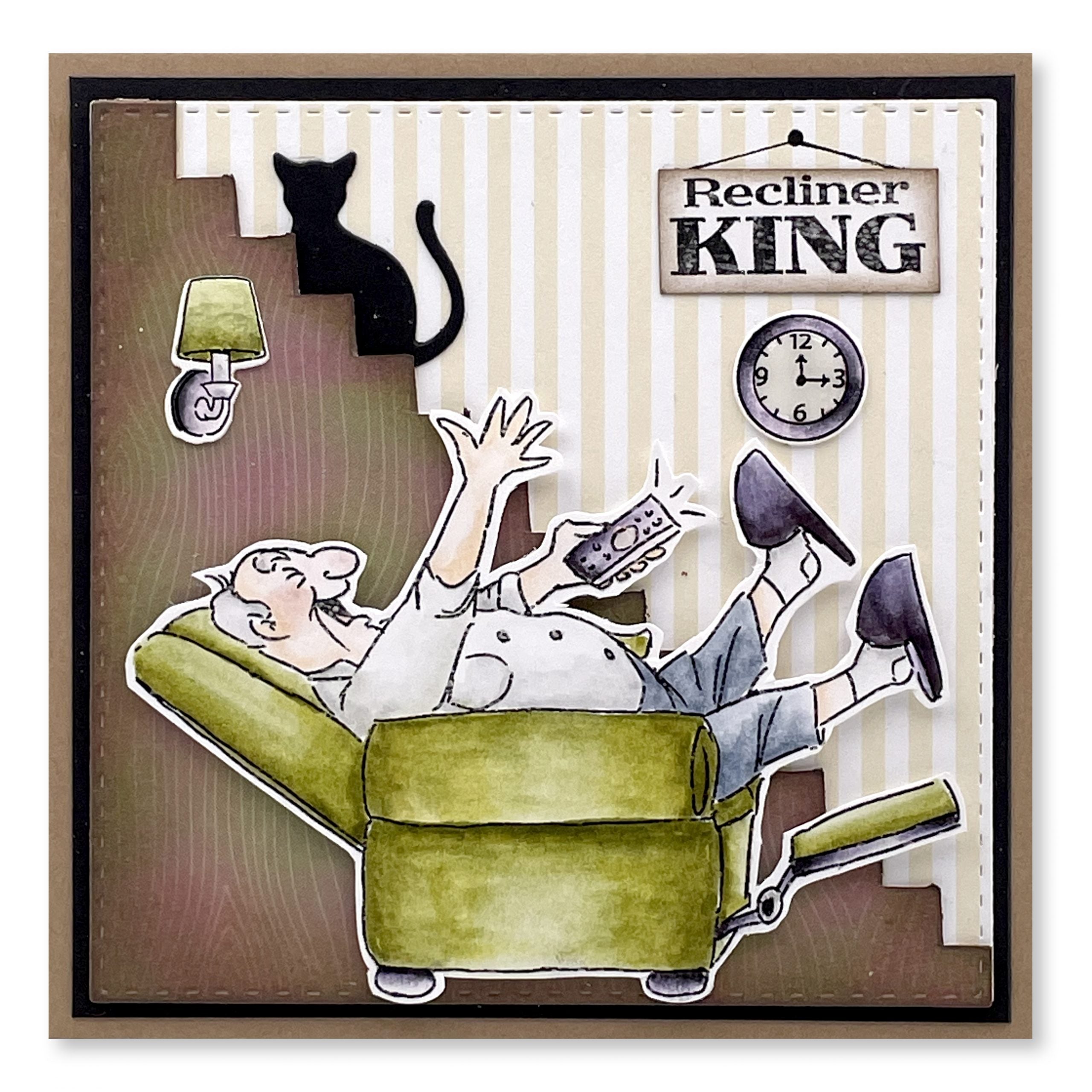 Art Impressions - Clear Stamps Set - Sit Back