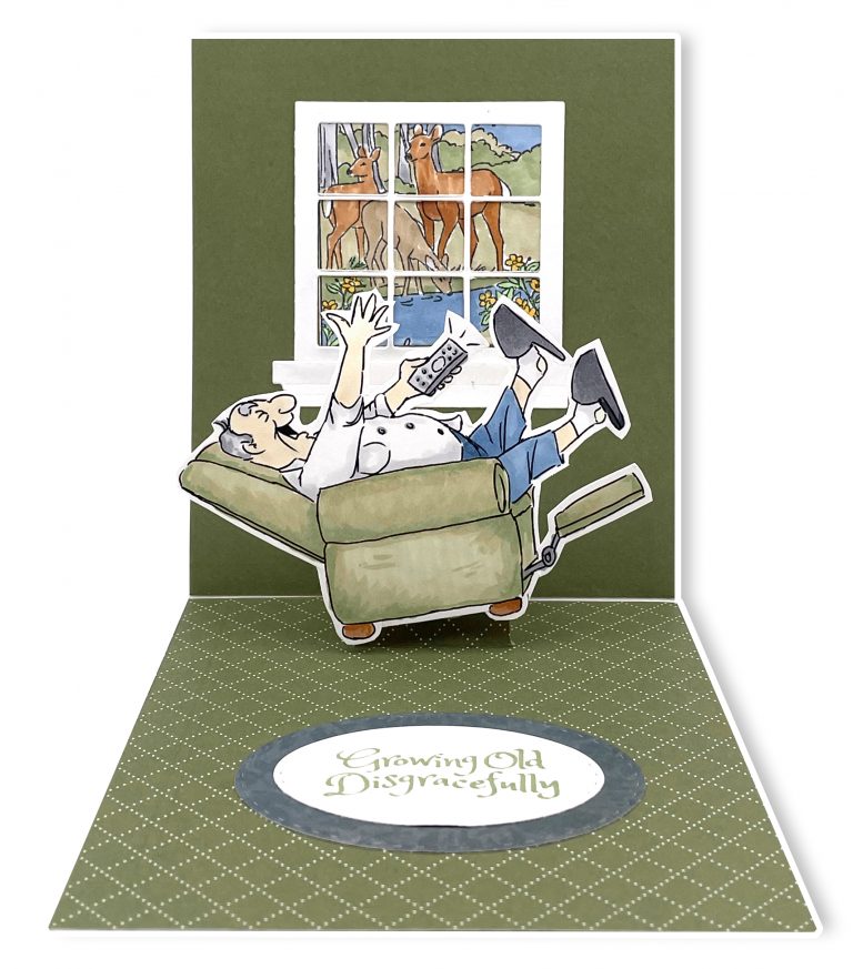 Art Impressions - Clear Stamps Set - Sit Back