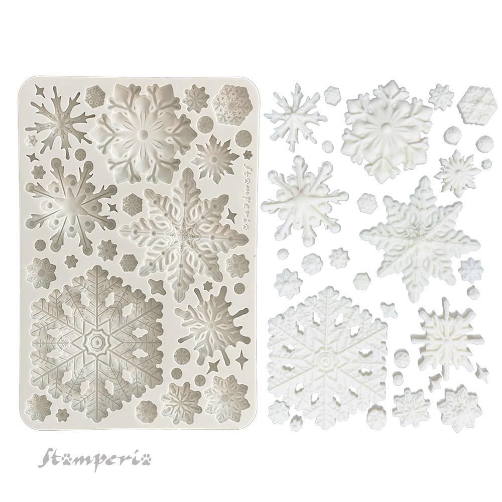 Stamperia  - Silicon Mould -  Dewdrops - Snowflakes - A5