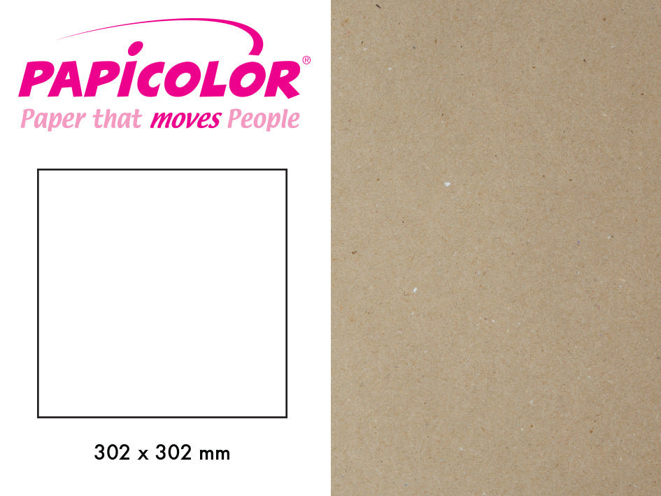 Papicolor - Kartong - Kraft Natur -   12 x 12"