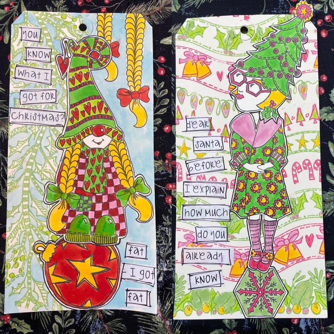 Dylusions - Cling Stamps - Gnome For The Holidays