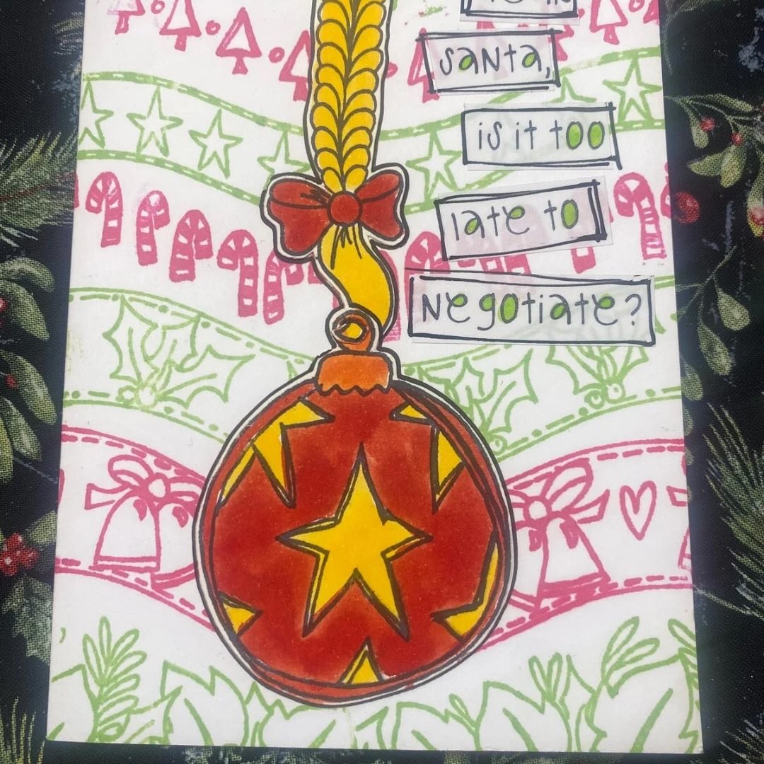 Dylusions - Cling Stamps - Christmas Borders