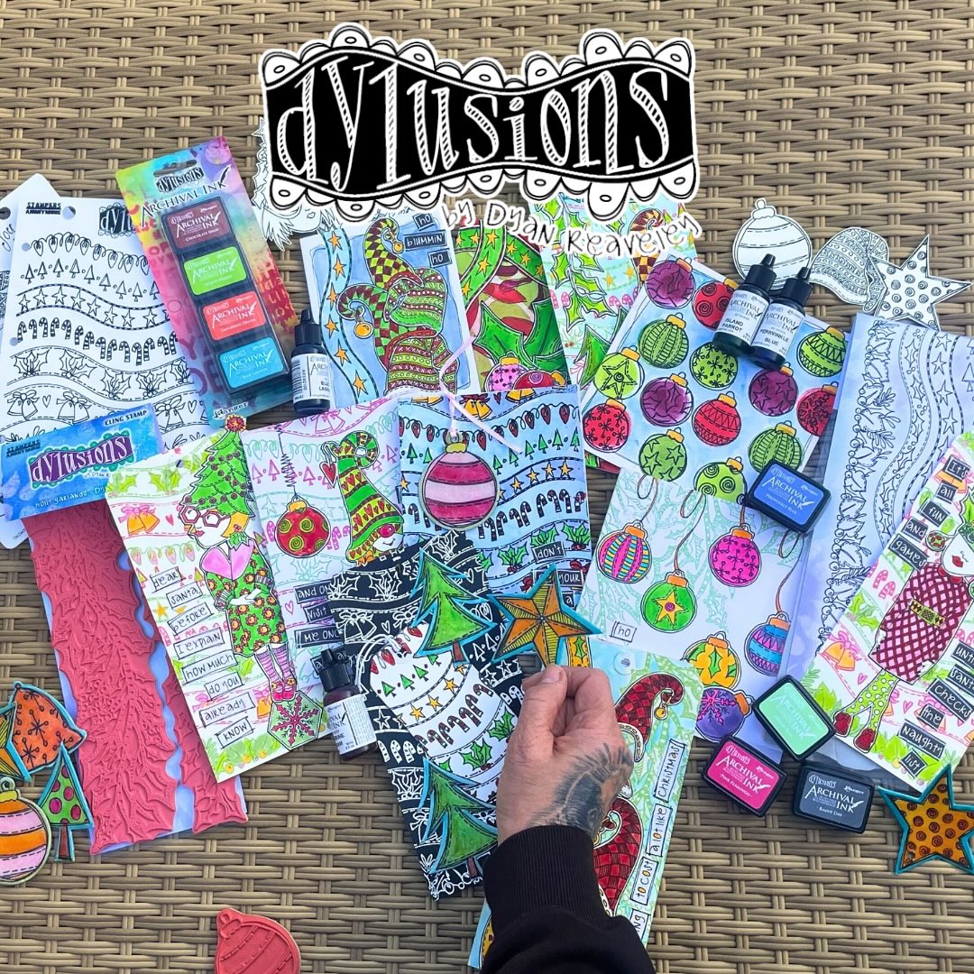 Dylusions - Cling Stamps - Gnome For The Holidays