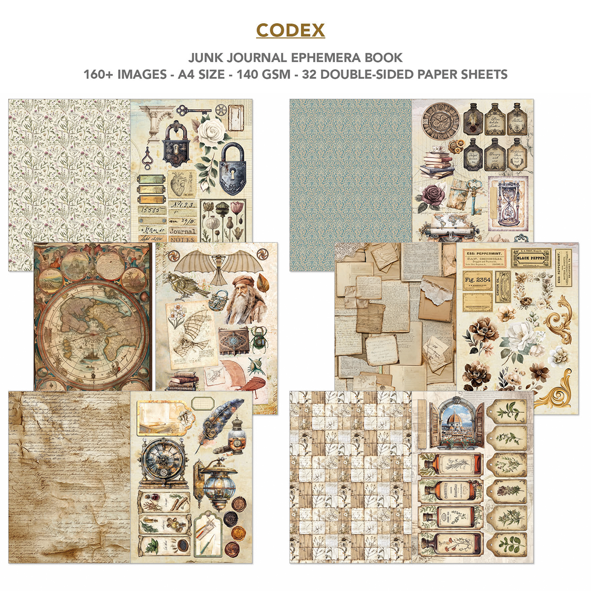 Ciao Bella - Junk Journal & Ephemera Book - Codex