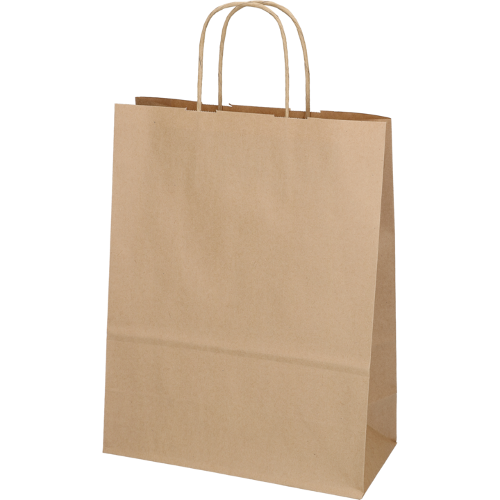 Papirposer - Kraft m/hank - 22x10x31cm - 5 stk.