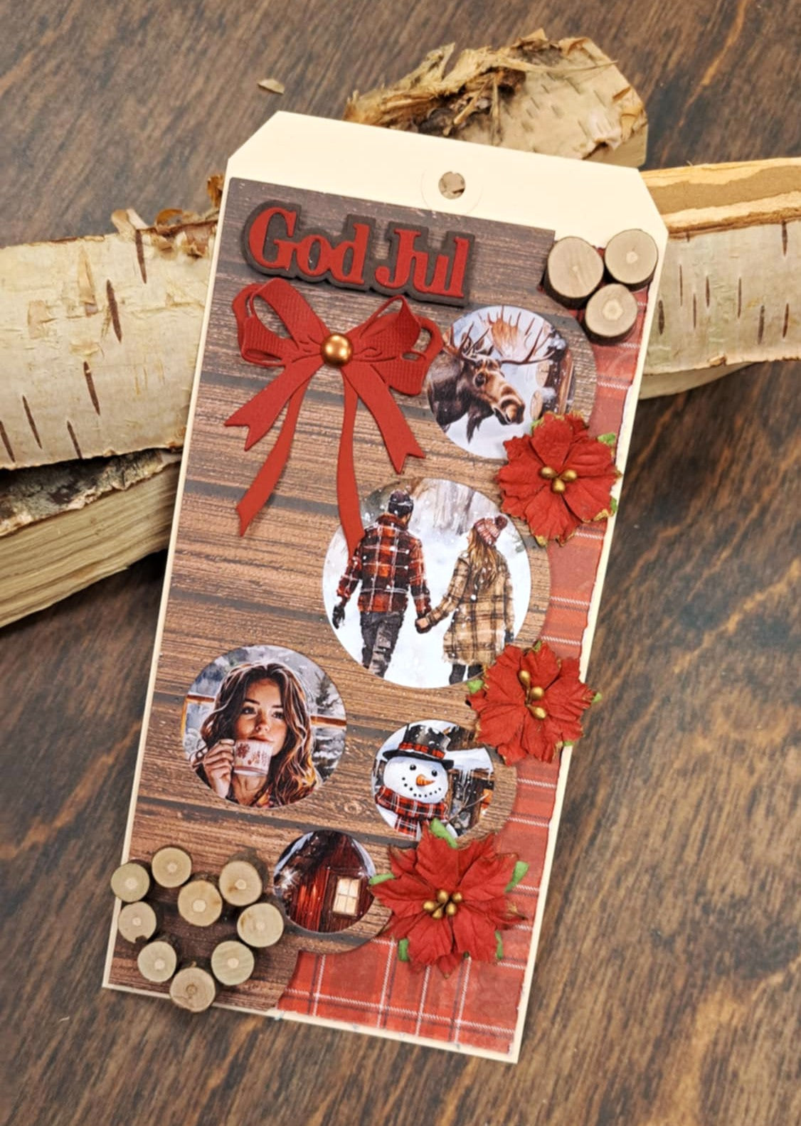 Bikuben Hobby  - Klippeark  A4 - Vinterklipp Rød