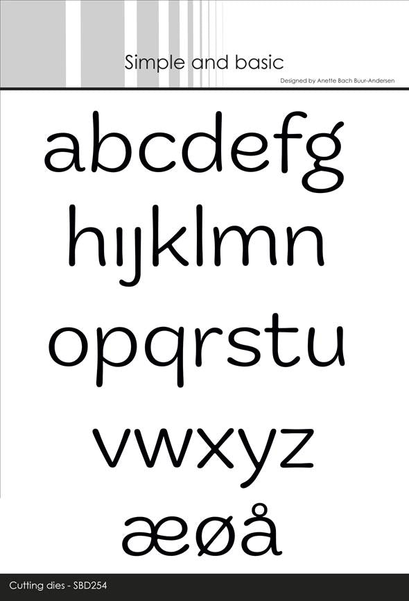 Simple and Basic - Dies - Funky Alphabet -  Letters (Lowercase)