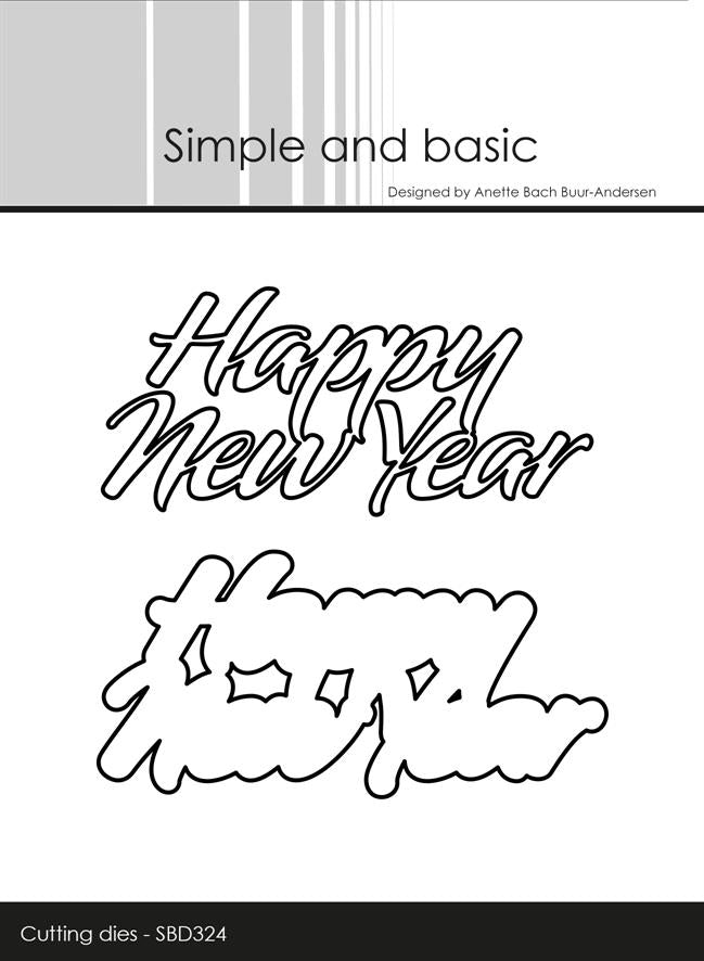 Simple and Basic - Dies -  Happy New year