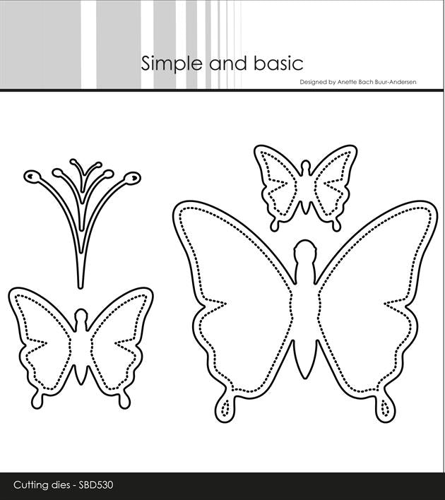 Simple and Basic - Dies - Simple butterflies solid