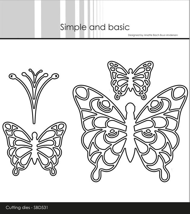 Simple and Basic - Dies - Simple butterflies outline