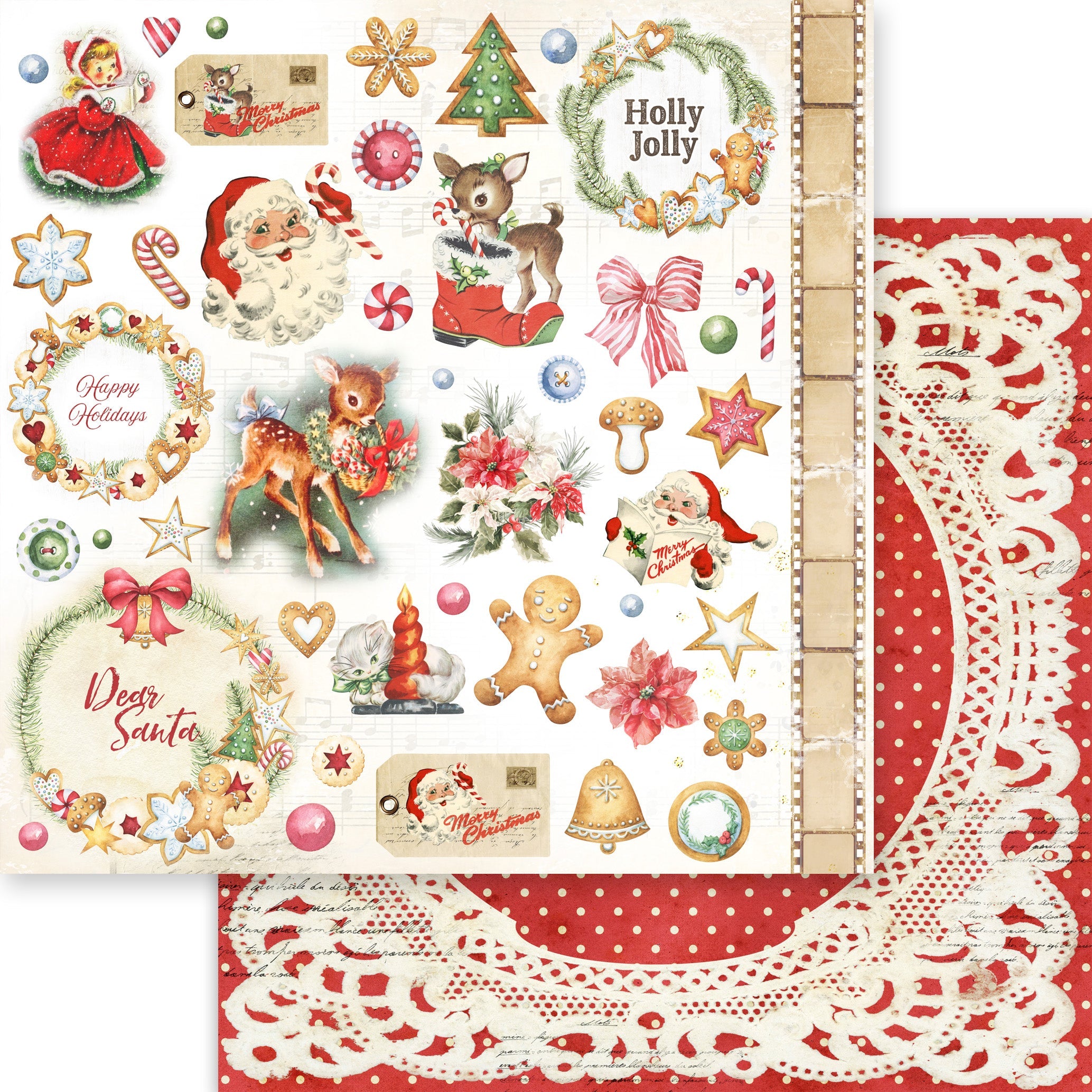 Asuka Studio - Dear Santa - Paper Pack - 12 x 12"
