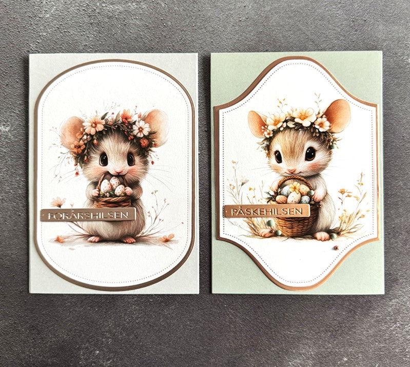 Simple and Basic Design Papers  - Easter Friends A6