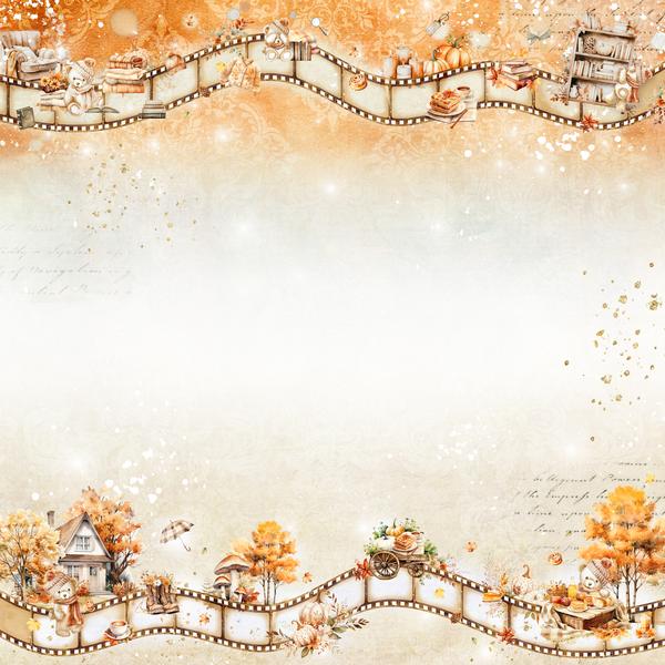 Memory Place - Beary Cozy - Hello Fall -  12 x 12"