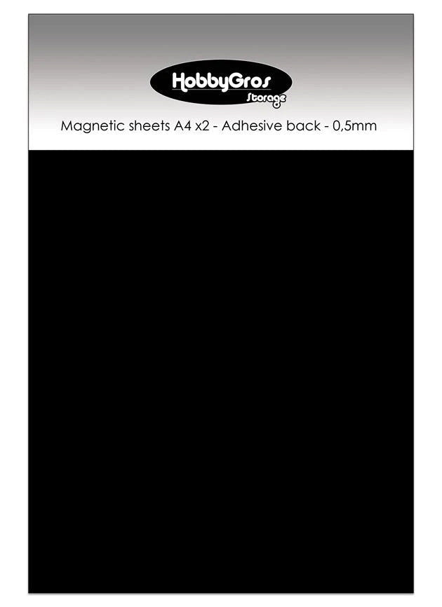 Magnetic Sheets - Adhesive Back - 2pk - A4