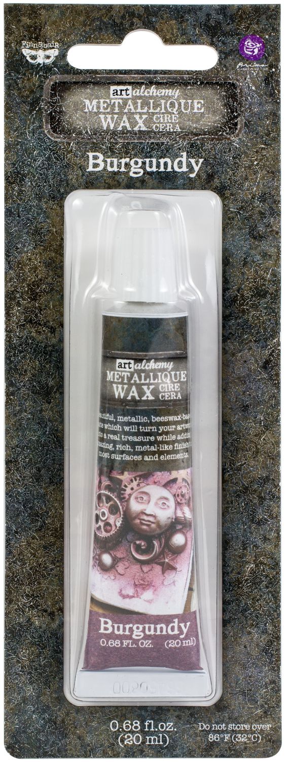 Art Alchemy by Finnabair - Metallique Wax - Burgundy