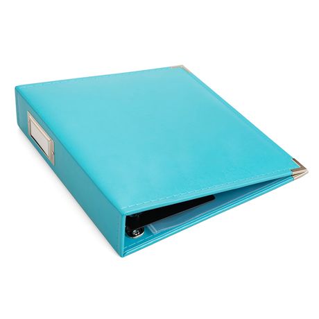 We R MemoryKeepers - Classic Leather (Faux), Aqua - 3-Ring, 8,5 x 11"