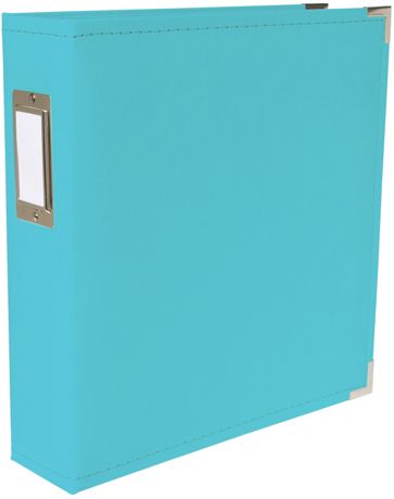 We R MemoryKeepers - Classic Leather (Faux), Aqua - 3-Ring, 8,5 x 11"