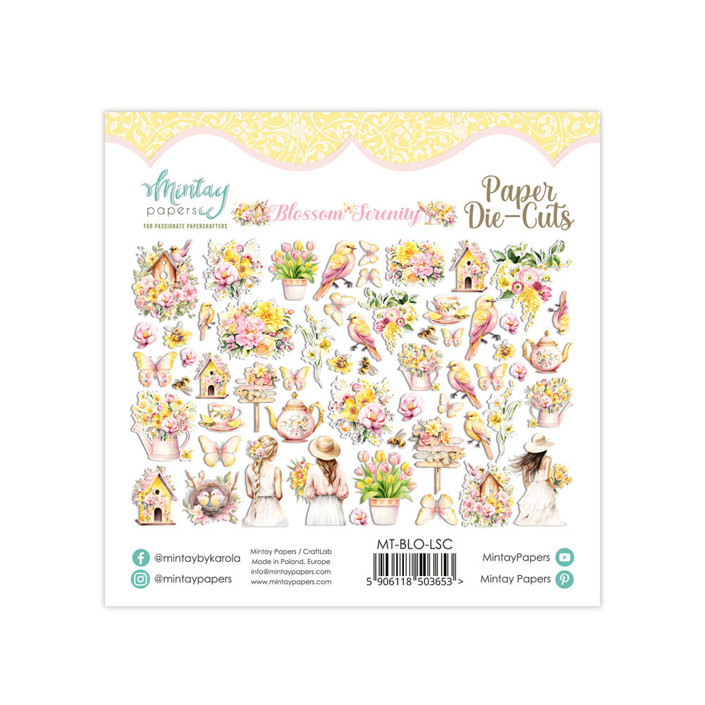 Mintay Papers - Blossom Serenity - Ephemera - die cuts