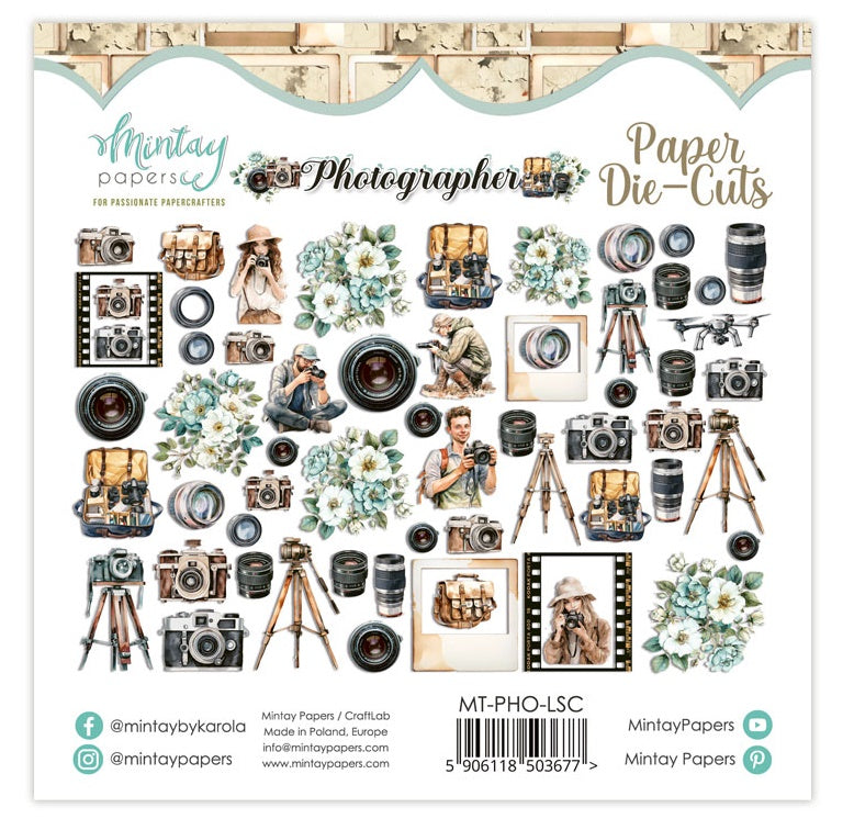 Mintay Papers - Photographer - Ephemera - die cuts