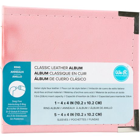 American Crafts - Project Life - 2 Ring Album Binder 4x4" - Pink