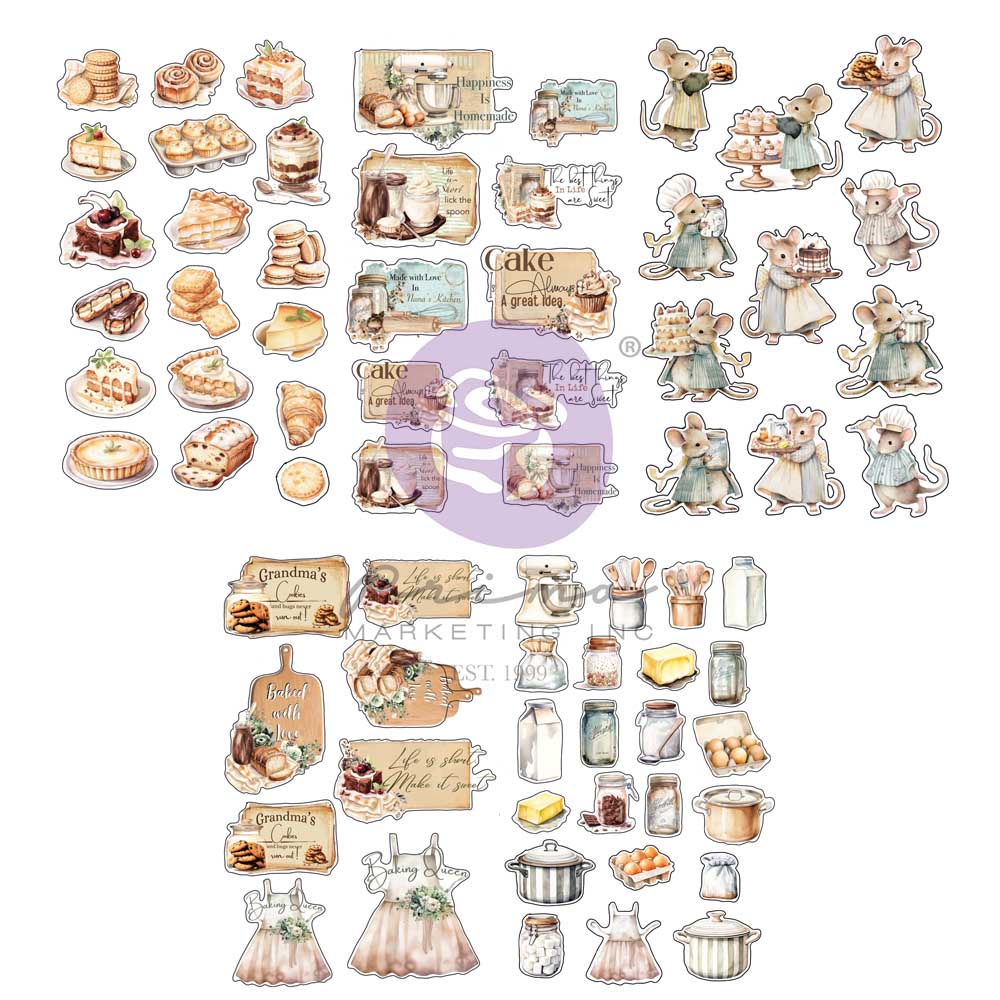 Prima - The home baker - Sticker sheets