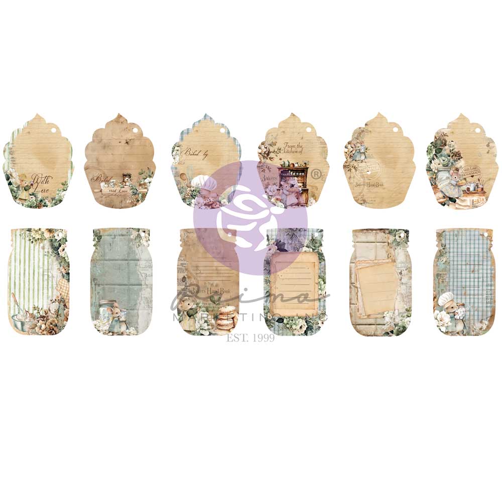 Prima - The Home Baker - Tags - Die Cuts