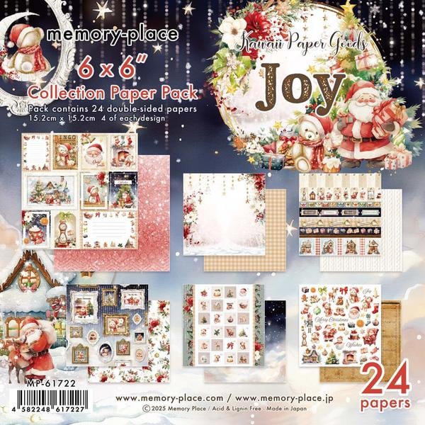 Asuka Studios - Memory Place - Joy Collection - Paper Pack  -  6 x 6"