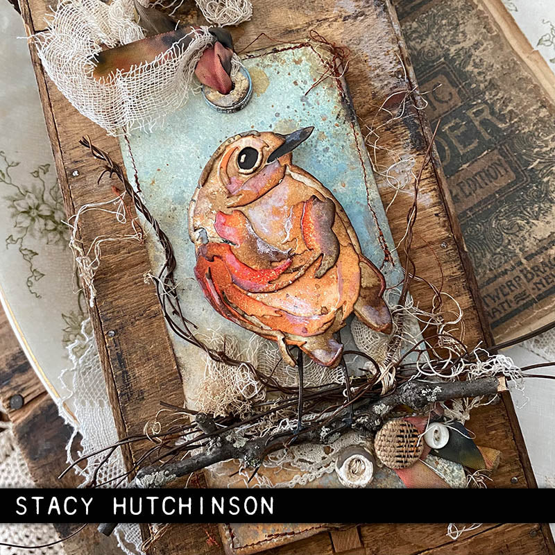 Sizzix - Tim Holtz Alterations - Thinlits Colorize - Bird & Egg