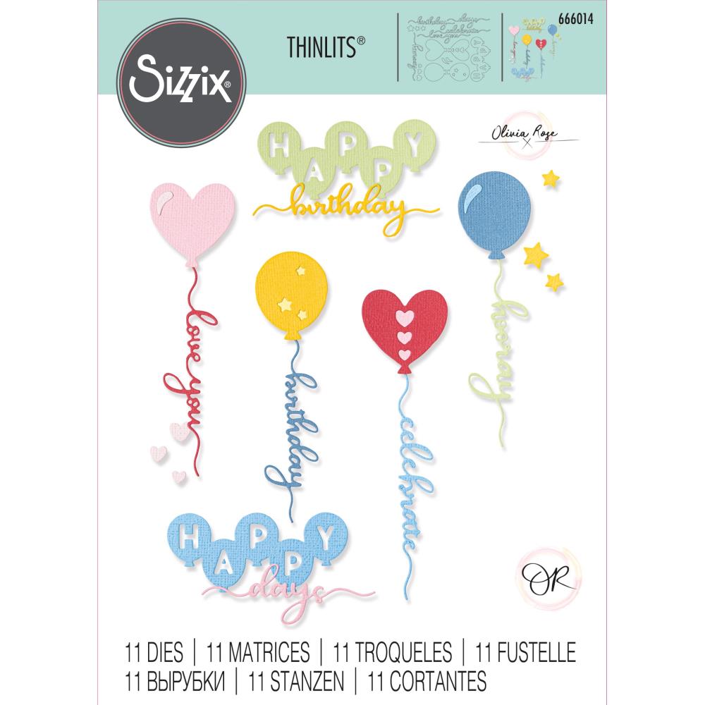 Sizzix - Thinlits - Balloon Occasions