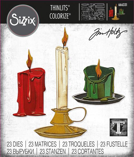 Sizzix - Tim Holtz - Thinlits Colorize Dies - Candleshop