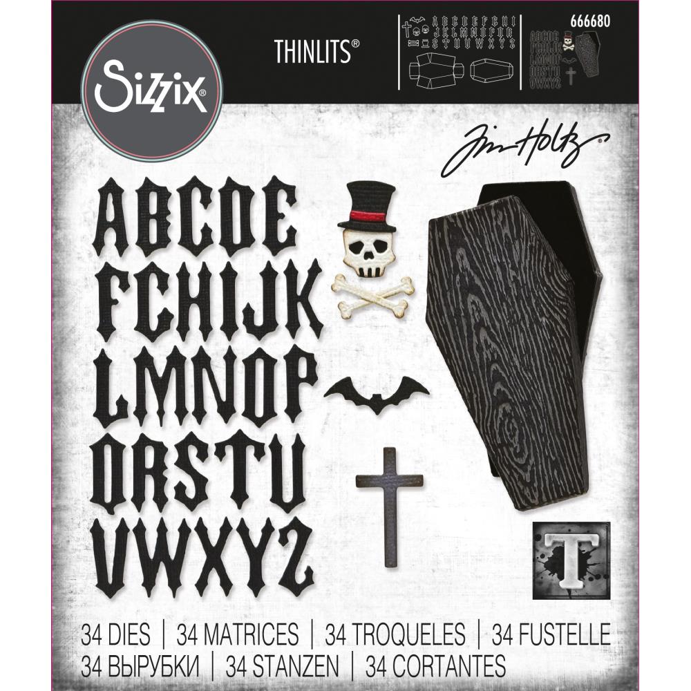 Sizzix - Tim Holtz - Thinlits Dies - Vault 2024 - Coffin Box