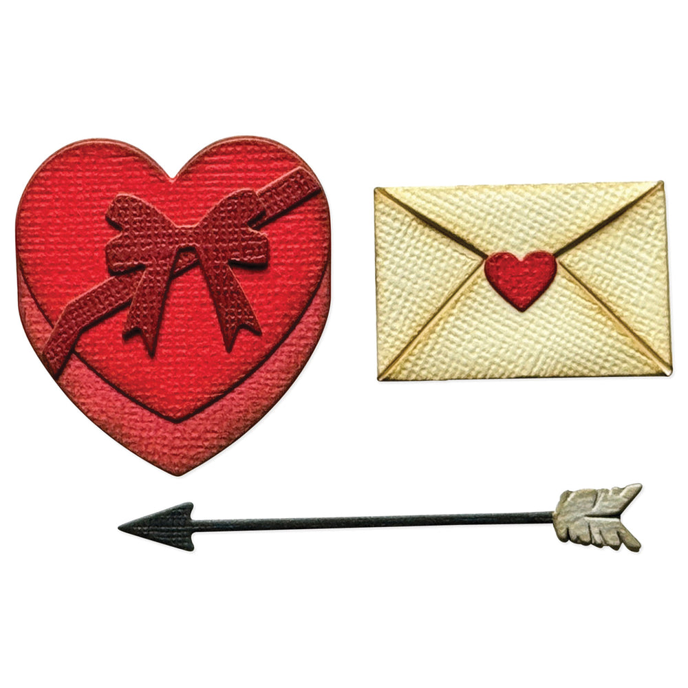 Sizzix -  Tim Holtz - Love Notes Sidekick Dies and Texture Fade