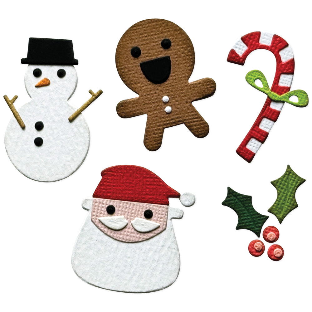 Sizzix -  Tim Holtz -  Christmas Minis Sidekick Dies and Texture Fade