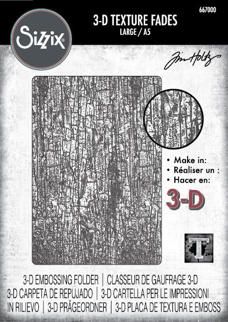 Sizzix/Tim Holtz - 3D Embossing Folder - Vault - Cracked Large - A5