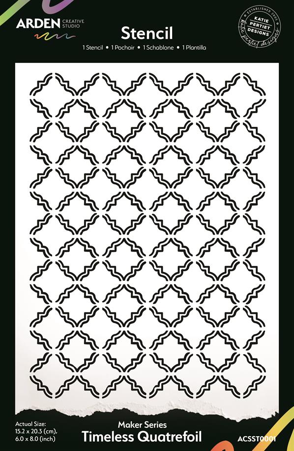 Arden Creative Studio - Stencil - Timeless Quatrefoil