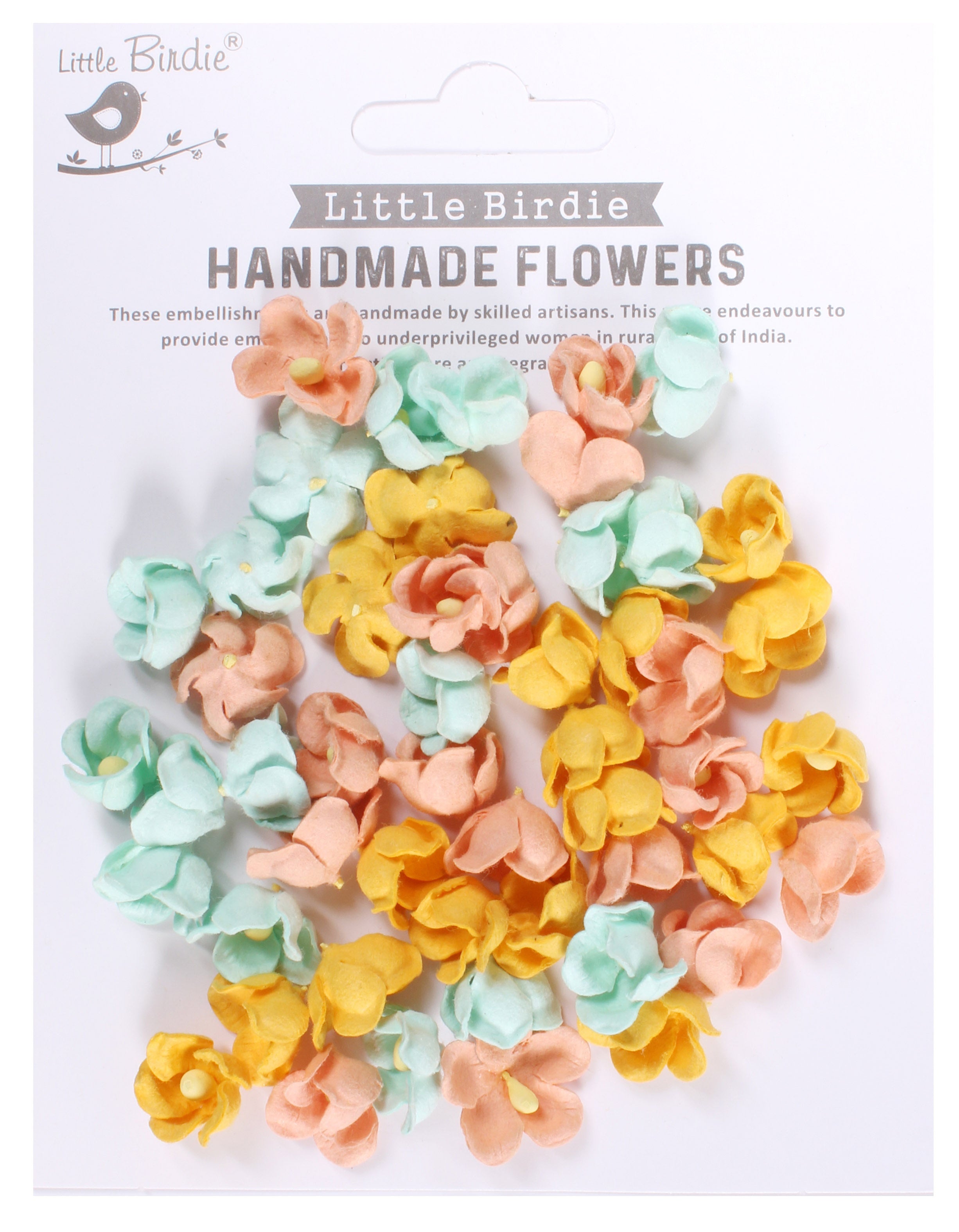 Little Birdie - Paula paper flowers  - Pastel Palette