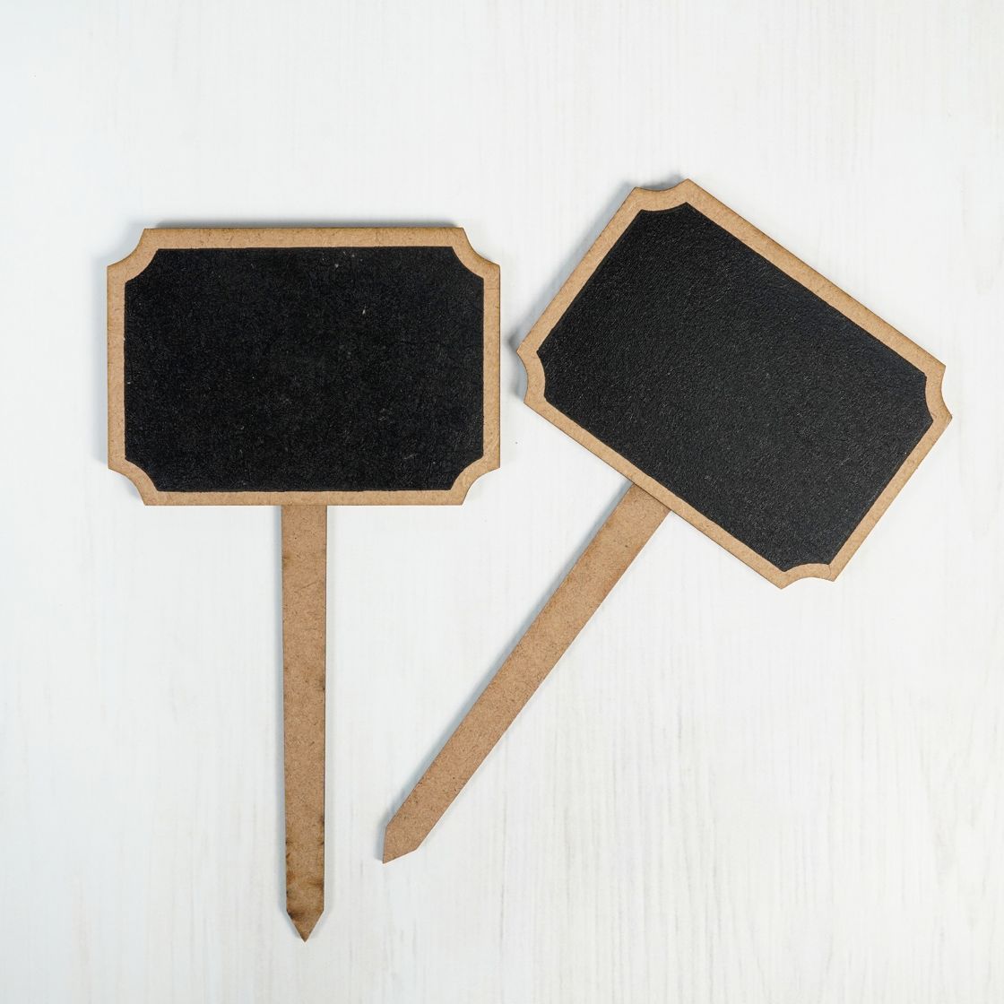 Little Birdie - Mini Chalk Tabletop Sign - Ornate Rectangle