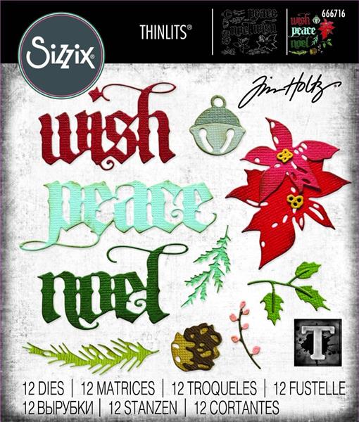 Sizzix - Tim Holtz - Thinlits Dies - Vault 2024 - Holiday Classic