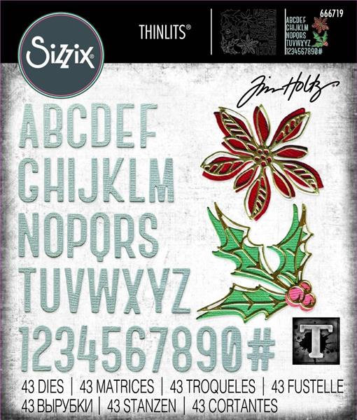 Sizzix - Tim Holtz - Thinlits Dies - Vault 2024 - Seasonal Sketch