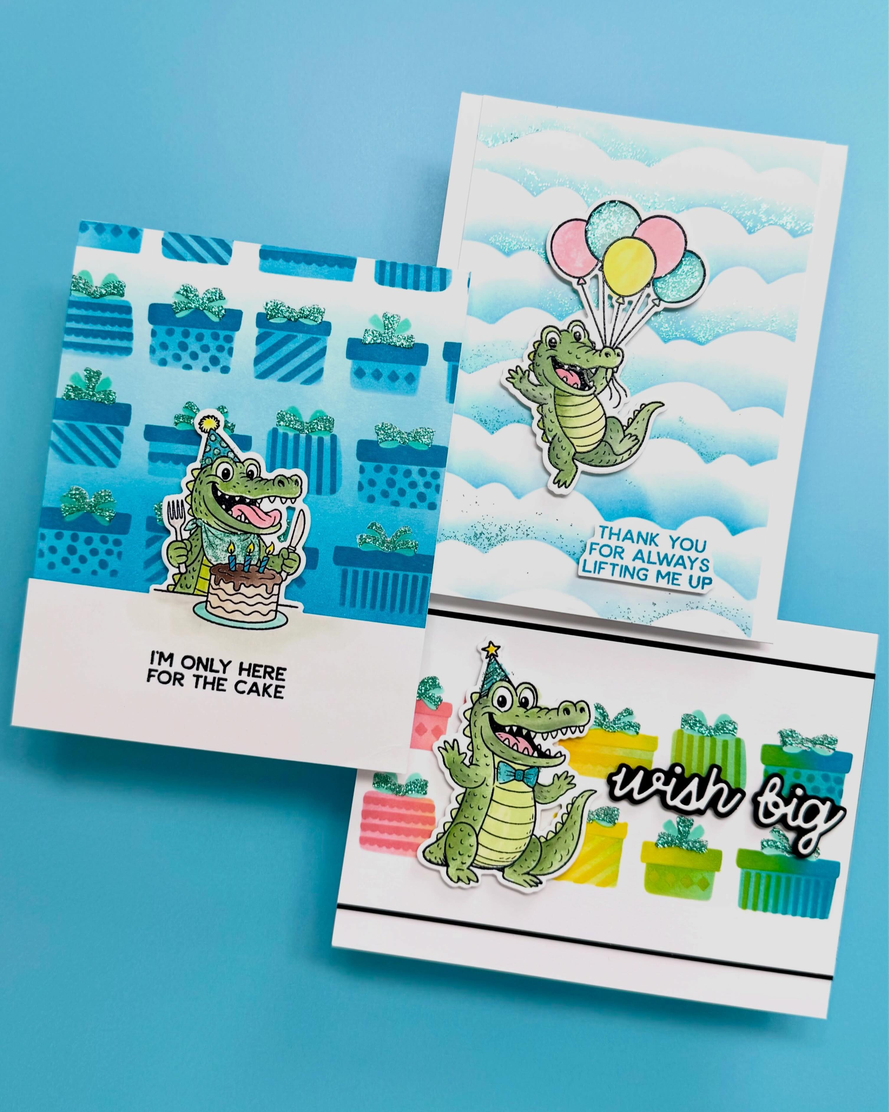 Simon Hurley - Clear Stamps - Snappy Birthday