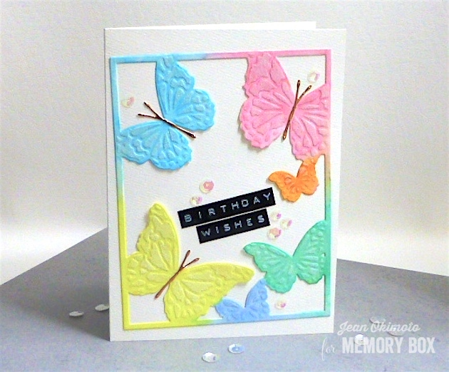 Memory Box - Hovering Butterfly Frame Die