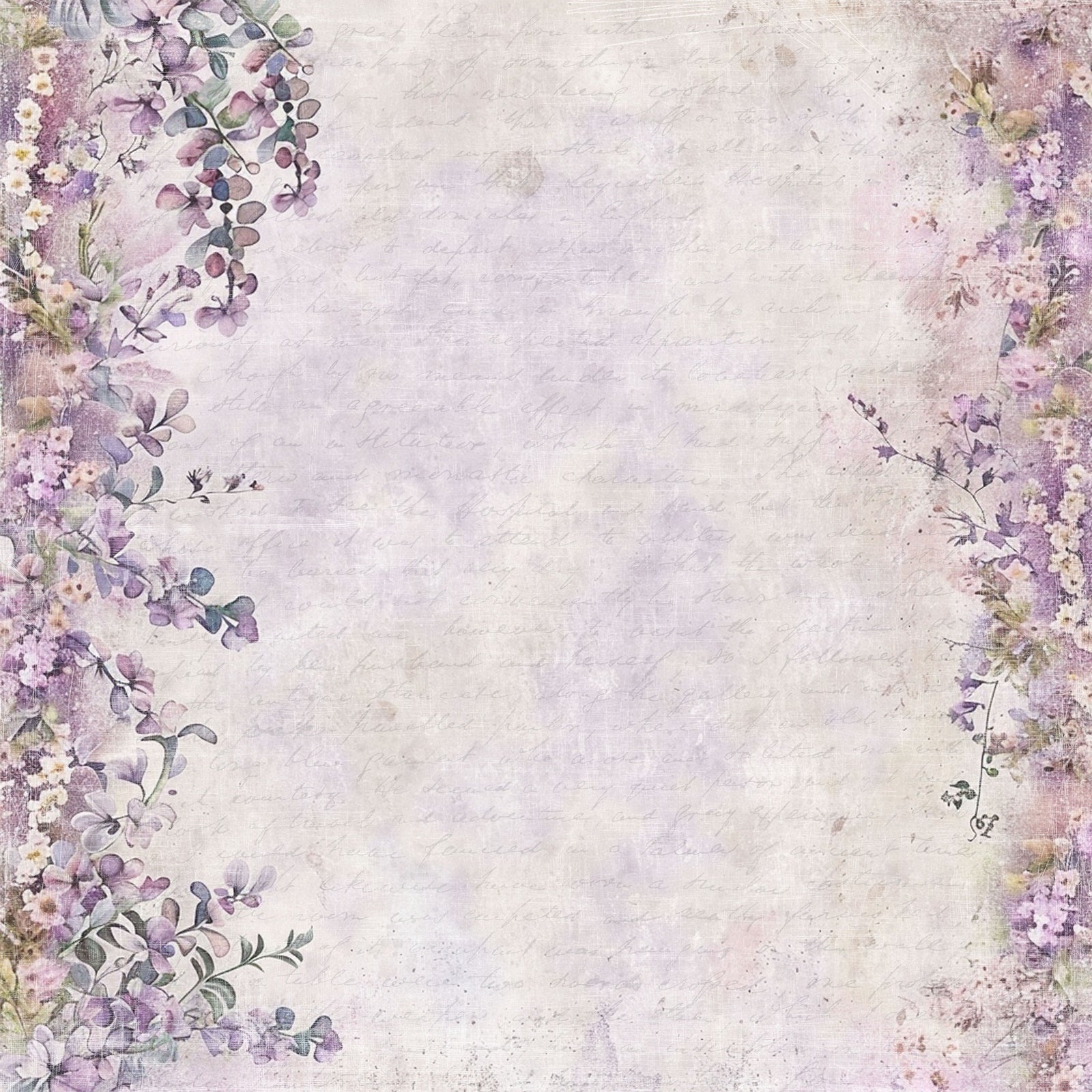 Reprint - Fairies  - Small Flowers -  12 x 12"