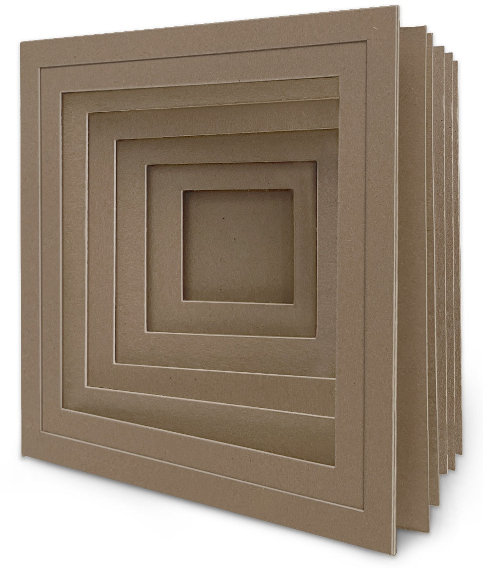 Graphic 45 - Staples Chipboard Album - 2 In 1 Tunnel & Pyramid - 8 x 8"