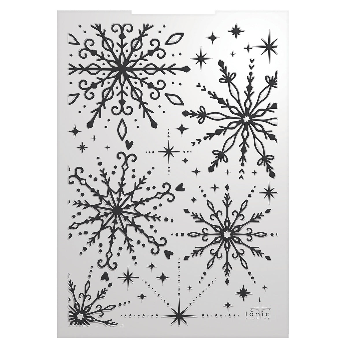 Winter's Veil - Embossing Folder - 3D - Baroque Snowflake