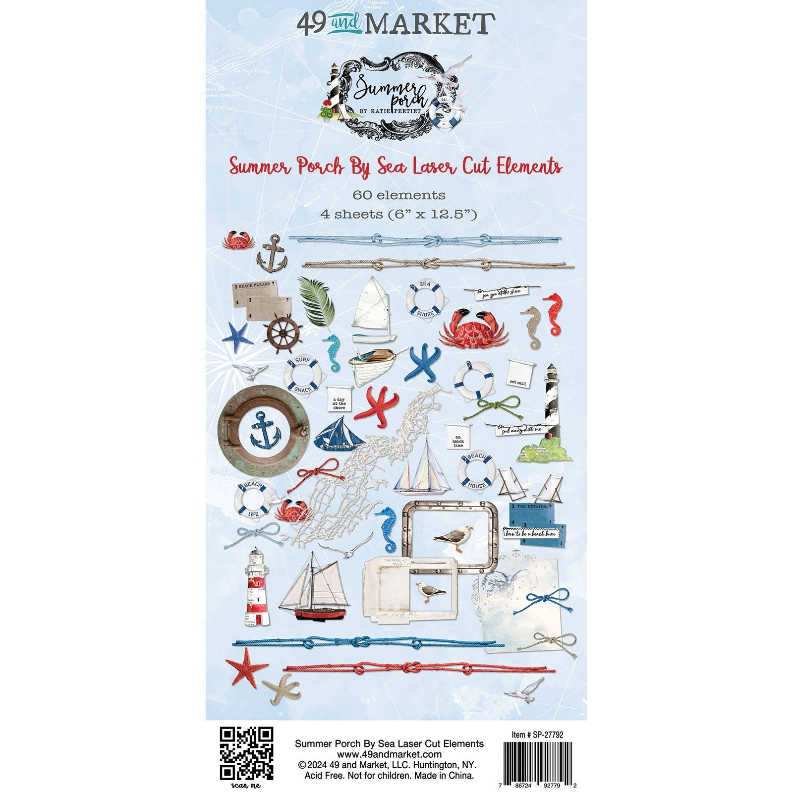 49 and Market - Summer Porch - By Sea - Laser Cut Outs