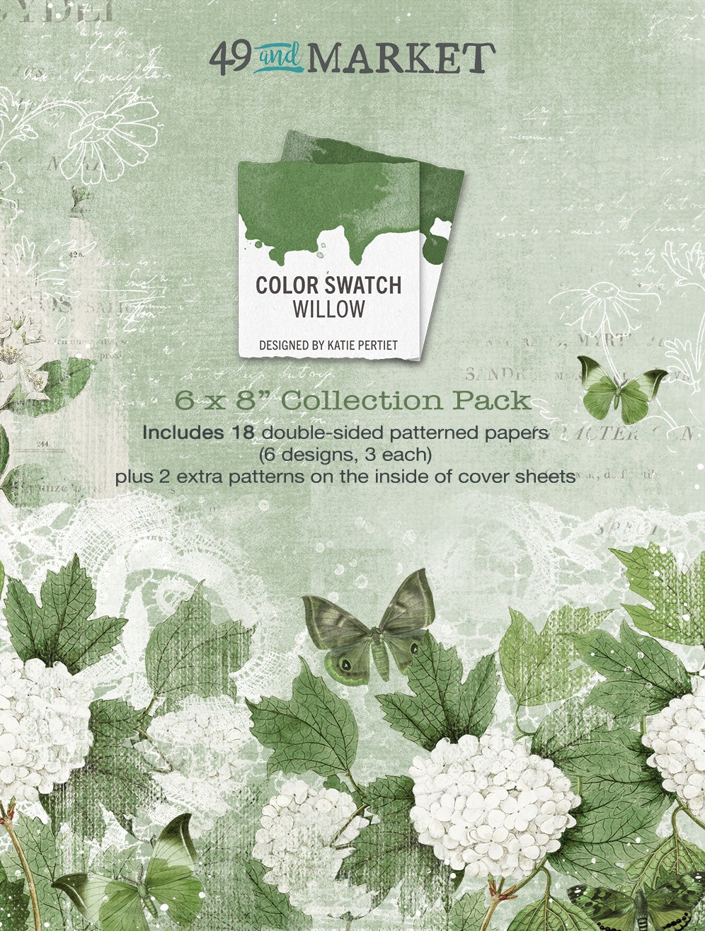 49 and Market - Color Swatch - Willow Collection pack - 6" x 8"