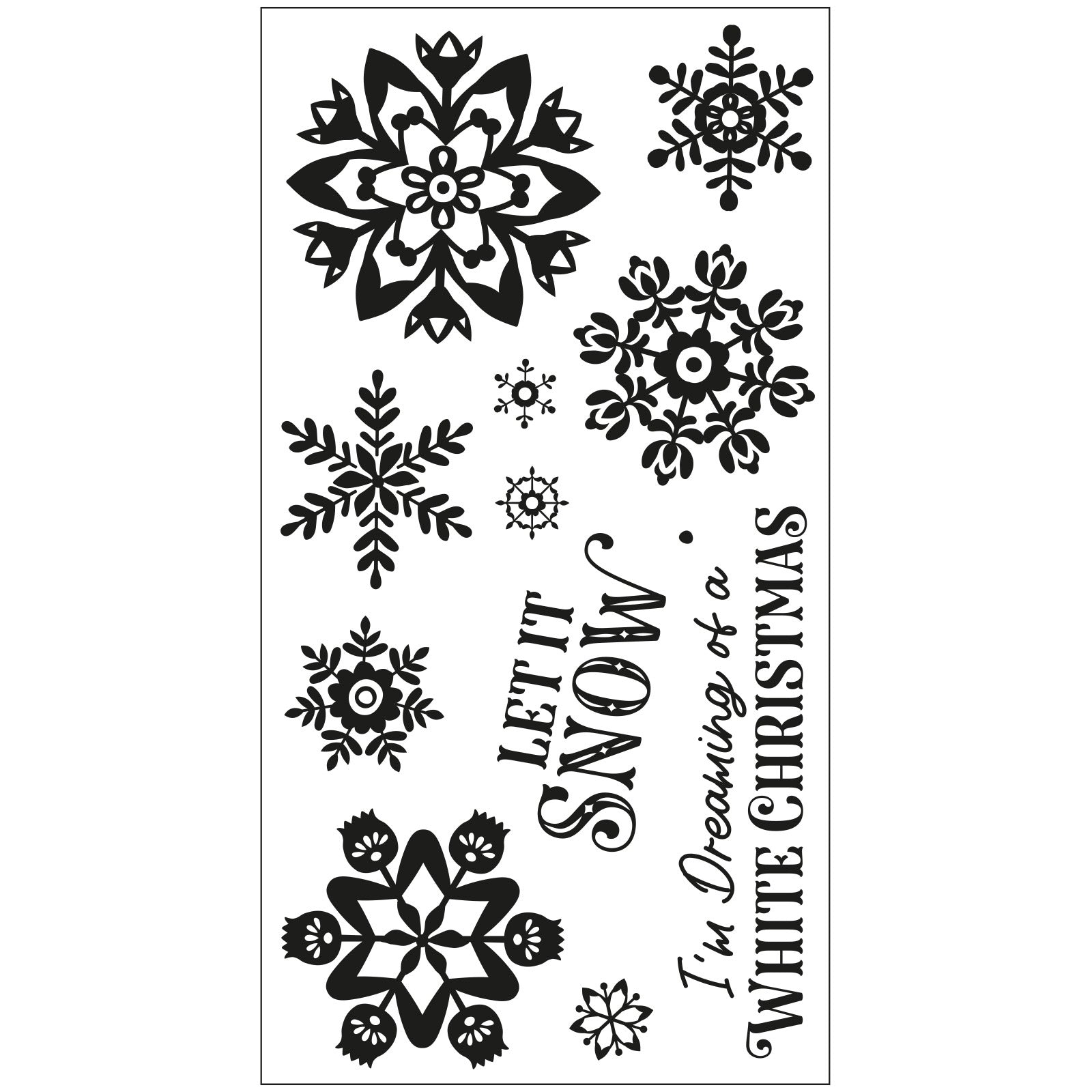 Sizzix - Catherine Pooler - Clear Stamp - White Christmas