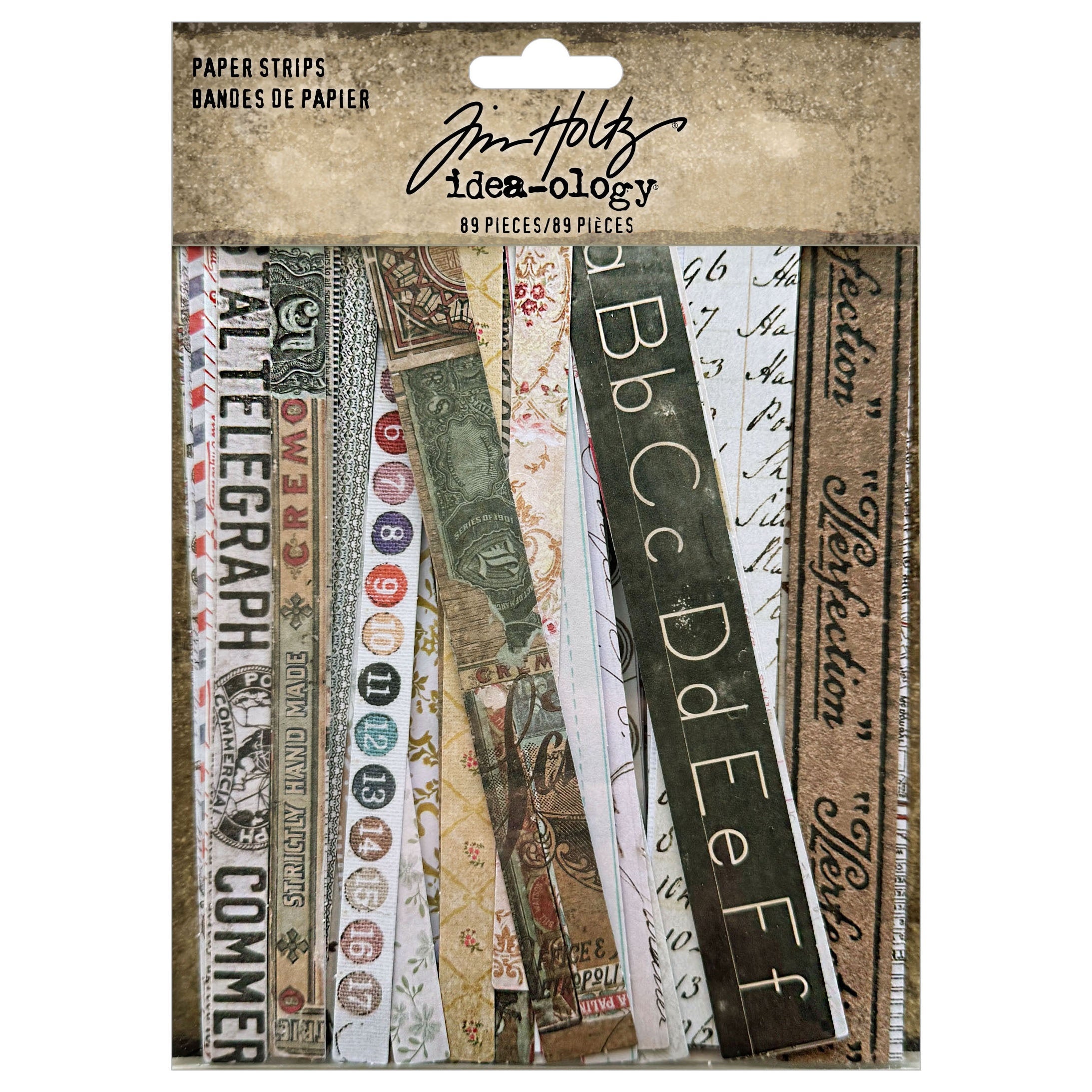 Papel Para Collage Tim Holtz Idea-ology, Diseño Documental, Rollo De 6x6 Pies, Multicolor