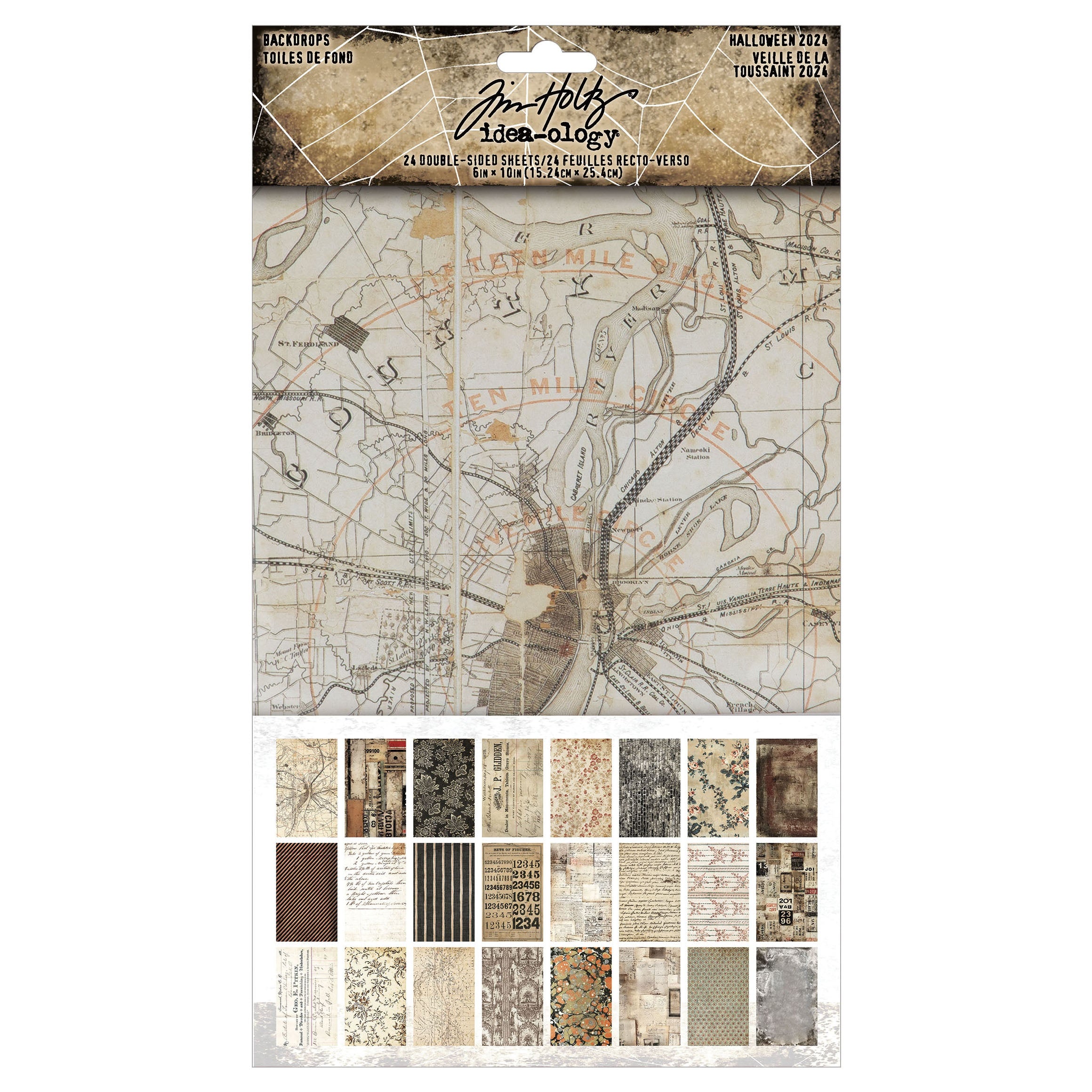 Tim Holtz - Idea-Ology - Halloween 2024 - Backdrops