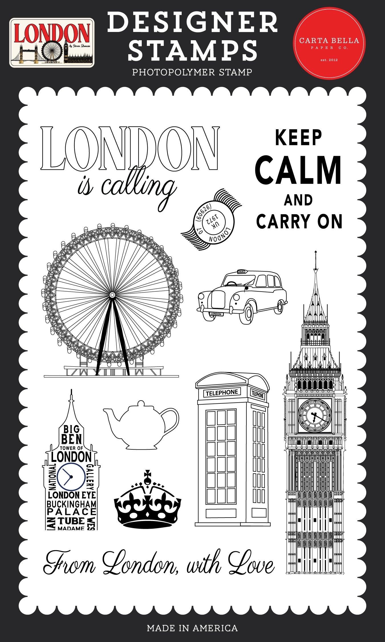 Carta Bella - Clear stamp  - London - London is Calling